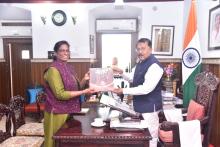 Dr. P.T.Usha, Chairman of Indian Olympics Association, called on Hon’ble Governor at Raj Bhavan