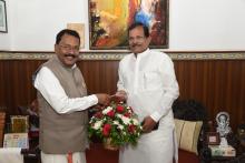 Shri Shripad Naik, Hon’ble Minister of State for Tourism, called on Hon’ble Governor at Raj Bhavan