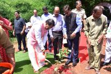 Inauguration of Red Sandal Wood Garden in Raj Bhavan