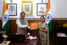 Smt. Rekha Arya, Hon'ble Minster for Women and Sports Government of Uttarakhand  called on Hon'ble Governor at Raj Bhavan