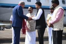 Hon'ble Governor received Shri Jagdeep Dhankar, Vice President of India, at Dabolim Airport