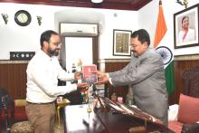 Shri Aditya Madanpotra, IFS, Goa Forest Department called on Hon'ble Governor at Raj Bhavan