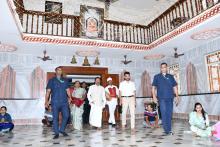 Hon’ble Governor Alongwith First Lady Adv.(Smt.) Reetha Sreedharan visited Mahalaxmi Temple, Panaji. 