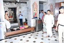 Hon’ble Governor Alongwith First Lady Adv.(Smt.) Reetha Sreedharan visited Mahalaxmi Temple, Panaji. 