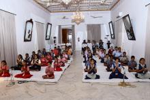 Hon’ble Governor Alongwith First Lady Adv.(Smt.) Reetha Sreedharan Attended Gita Recitation by Samskrita Bharathi, Goa, Old Darbar Hall.