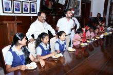 Hon’ble Governor Alongwith First Lady Adv.(Smt.) Reetha Sreedharan Attended Gita Recitation by Samskrita Bharathi, Goa, Old Darbar Hall.