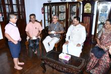 Hon’ble Governor Alongwith First Lady Adv.(Smt.) Reetha Sreedharan Attended Gita Recitation by Samskrita Bharathi, Goa, Old Darbar Hall.