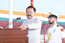 Hon’ble Governor unfurled the National Flag, took salute of the Parade and addressed the gathering at the Republic Day function held at Goa University Ground.