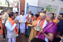 Hon’ble Governor Attended as a Chief Guest for Ram Mandir Abhiyan Program, Mahalasa Narayani Temple, Verna. 