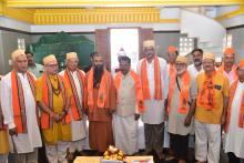 Hon’ble Governor Attended as a Chief Guest for Ram Mandir Abhiyan Program, Mahalasa Narayani Temple, Verna. 