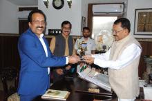 Shri S. Somanath ISRO Chairman called on Hon'ble Governor at Raj Bhavan.