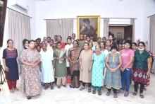 Interaction session followed by High Tea with Hon’ble Governor and First Lady & 50 to 60 Ladies from Street Providence Shelter Home, Sangolda Goa.