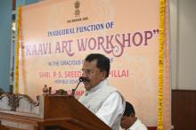 Hon’ble Governor inaugurated 04 days “Kaavi Art Workshop” at Raj Bhavan in the presence of Shri Digambar Kamat, Former Chief Minister and Hon’ble MLA, Margao.