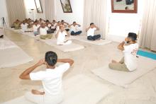 International Yoga Day celebrated at Raj Bhavan. 