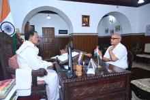 Shri. Digamber Kamat, MLA, Margao, Former CM of Goa Called On Hon'ble Governor At Raj Bhavan.