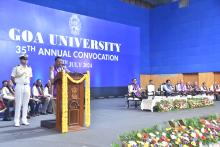 Hon'ble Governor attended 35th Convocation Ceremony of Goa University.