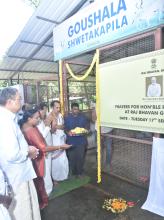 Hon’ble Governor, Hon’ble Chief Minister, First Lady Adv. (Smt.) Reetha Sreedharan and other Dignitaries Visited Raj Bhavan Goushala for Pooja.