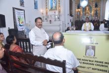 Hon’ble Governor, Hon’ble Chief Minister, First Lady Adv. (Smt.) Reetha Sreedharan and other Dignitaries Attended prayerat Raj Bhavan Chapel.