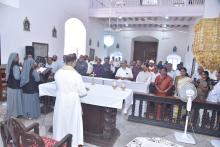 Hon’ble Governor, Hon’ble Chief Minister, First Lady Adv. (Smt.) Reetha Sreedharan and other Dignitaries Attended prayerat Raj Bhavan Chapel.