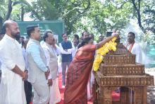 Hon’ble Governor, Hon’ble Chief Minister, First Lady Adv. (Smt.) Reetha Sreedharan Prachin Vriksha Ayurvedic Chikitsa Inauguration , Vriksh Pooja & Vriksha Poshana Yoga.
