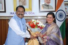 Dr. Deviya Rane, MLA called on Hon'ble Governor at Raj Bhavan Goa.