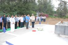 Hon'ble Governor attended the Wreath ceremony of Lt. Governor Sh. M R Sachdev, Behind GTDC Miramar Residency.