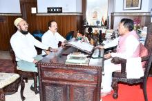 Mr. Taha Hazique, Secretary State Commission for Person with Disabilities Called On Hon'ble Governor At Raj Bhavan.