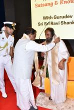Hon'ble Governor Attended Program of Sri Sri Ravi Shankar, at New Darbar Hall, Raj Bhavan Goa.