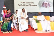 Hon'ble Governor Attended Program of Sri Sri Ravi Shankar, at New Darbar Hall, Raj Bhavan Goa.