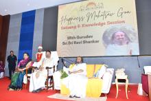 Hon'ble Governor Attended Program of Sri Sri Ravi Shankar, at New Darbar Hall, Raj Bhavan Goa.