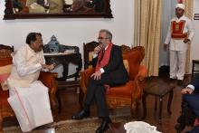 H.E. Mr. Paulo Rangel, Minister of State and Foreign Affairs of Portugal called on Hon'ble Governor at Raj Bhavan Goa.