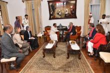 H.E. Mr. Paulo Rangel, Minister of State and Foreign Affairs of Portugal called on Hon'ble Governor at Raj Bhavan Goa.