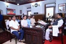 Capt. Venzy Viegas, MLA, Benaulim, Eng.Cruz Silva, Shri Amit  Palekar, Shri. Valmiki Naik,Shri Gerson Gomes, Shri Francis Coelho Called On Hon'ble Governor At Raj Bhavan