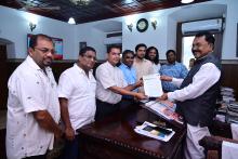 Capt. Venzy Viegas, MLA, Benaulim, Eng.Cruz Silva, Shri Amit  Palekar, Shri. Valmiki Naik,Shri Gerson Gomes, Shri Francis Coelho Called On Hon'ble Governor At Raj Bhavan