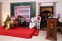 Hon'ble Governor Attended First Death Anniversary of producer PV Gangadhawan Memorial, award distribution to Shri Damodar Mauzo, at Old Darbar Hall