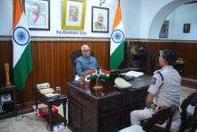 Shri Alok Kumar IPS, DGP Goa Police Called on Hon'ble Governor At Raj Bhavan.